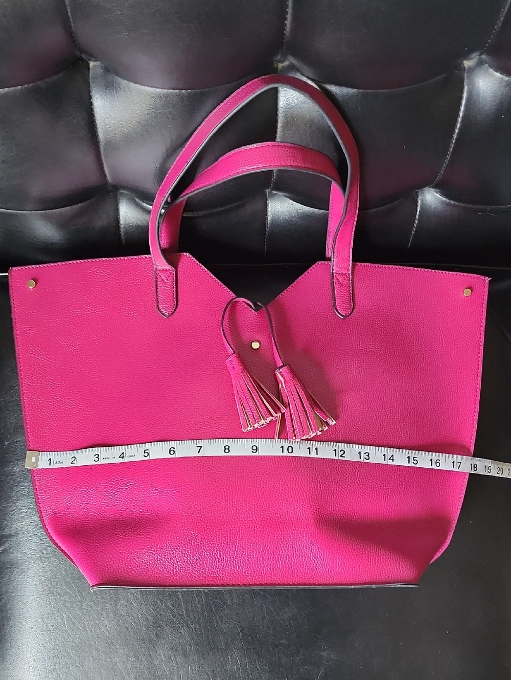 Nieman Marcus Large Pink Tote Purse Bag - Picture 4 of 8